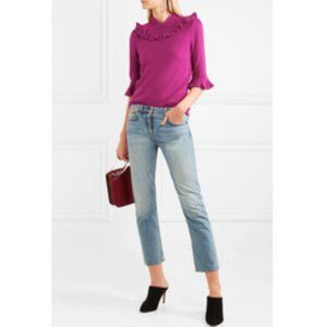 CO Ruffled Alpaca Blend Sweater Women's Size M